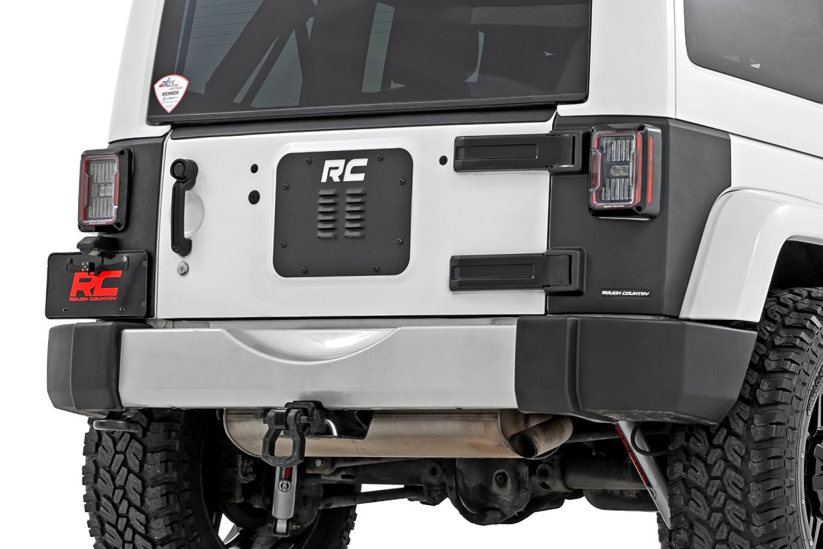 Jeep Wrangler Unlimited Trail Cladding - Rear Corners - Rough Country - '07-'18